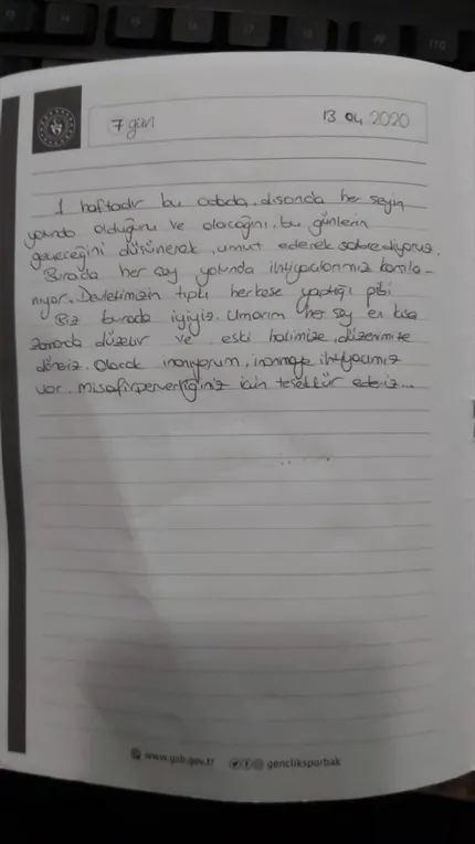 1588236705189.jpg Karantina sürecinin ardından yurtlarda duygu yüklü mektuplar kaldı - 2