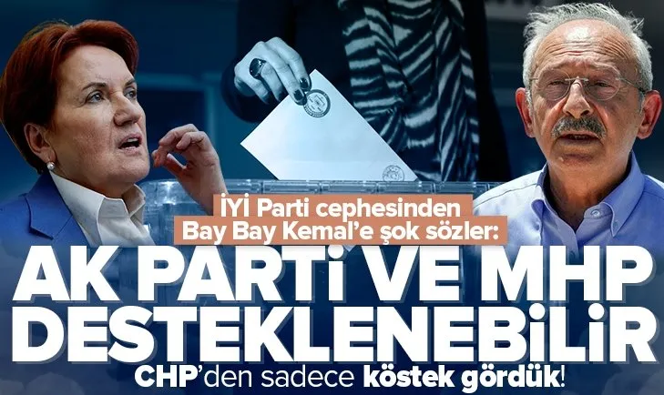 İYİ Parti: AK Parti ve MHP desteklenebilir