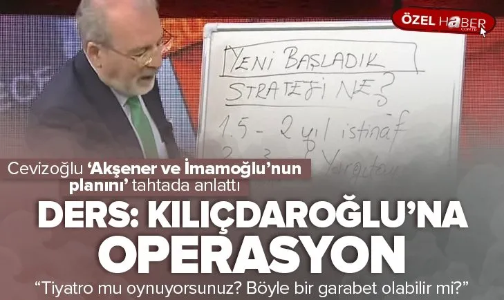 Cevizoğlu Kılıçdaroğlu’na operasyonu tahtada anlattı