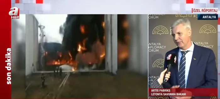 Letonya Savunma Bakanı Artis Pabriks A Haber’de