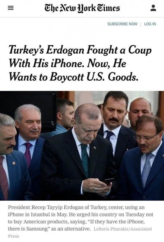 Başkan Erdoğan'ın iPhone'a boykot çağrısı ses getirdi - 1