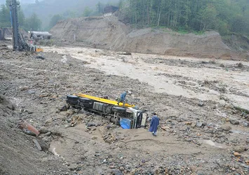 Sağanak yağmur Giresun'da etkili oldu