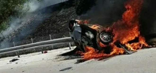 Son dakika: İzmir’de korkunç kaza! Yanan otomobilde can verdiler