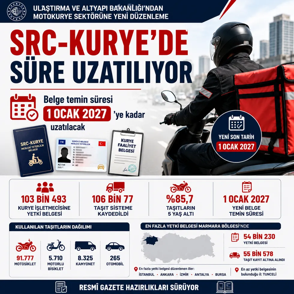 Bakan Uraloğlu duyurdu! SRC-KURYE’de yeni karar! Süre uzatıldı - 1
