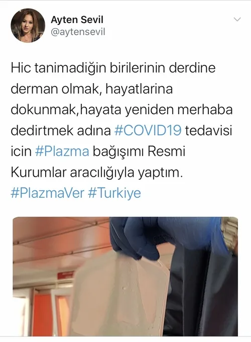 Koronavirüsü yenen 35 yaşındaki Ayten Sevil plazma bağışında bulundu