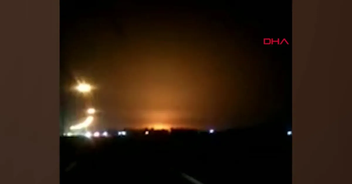 Son dakika: İşte İran'da düşen uçaktaki patlama anı!