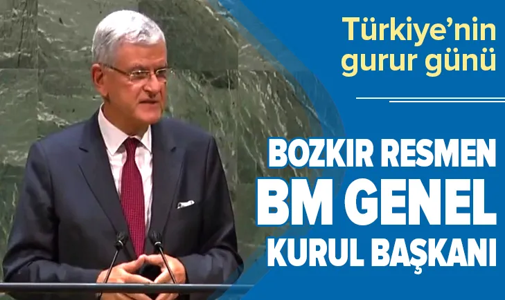 Volkan Bozkır resmen BM Genel Kurul Başkanı