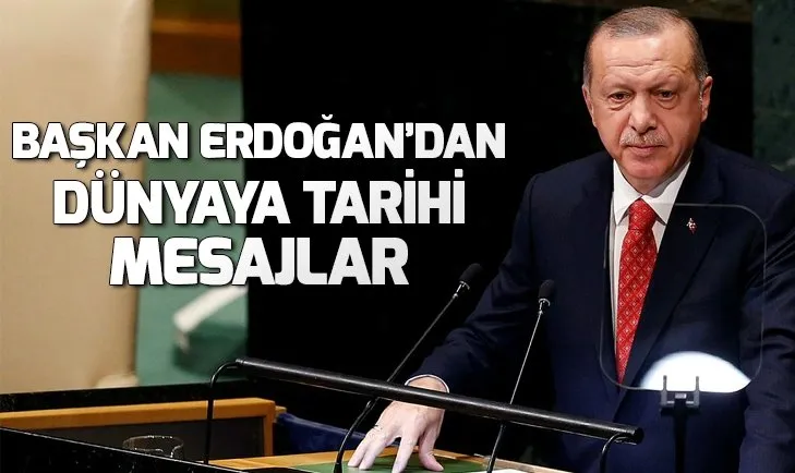 Başkan Erdoğan BM Genel Kurulu’nda konuştu