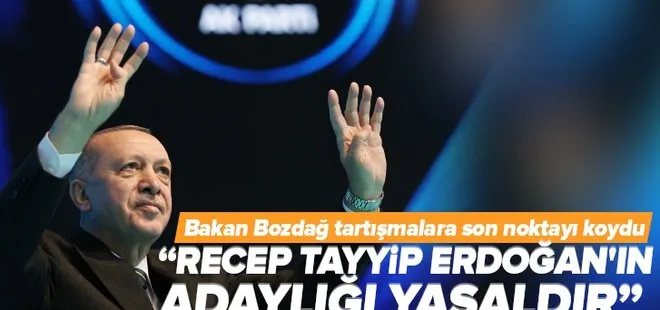 Son dakika: Adalet Bakanı: Recep Tayyip Erdoğan’ın adaylığı yasaldır