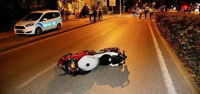 Sollama yaparken arkadaşının kullandığı motosiklete çarptı!