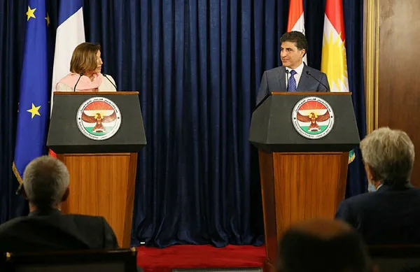 Fransa Savunma Bakanı Florence Parly Erbil’de! Neçirvan Barzani ile görüştü - 1