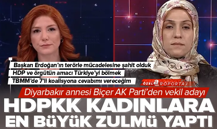 Biçer’den A Haber’de HDPKK’ya net mesaj