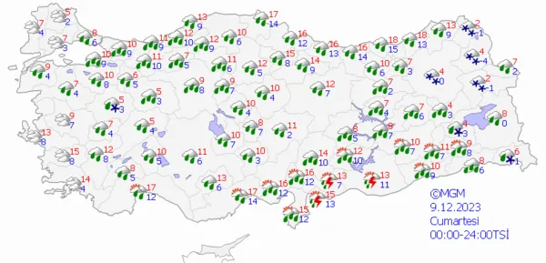 1701982131343.png Sağanak yağış tüm yurdu etkisi altına alıyor! Meteoroloji il il uyardı: Sel ve su baskınlarına dikkat! 5 günlük hava durumu raporu... - 8