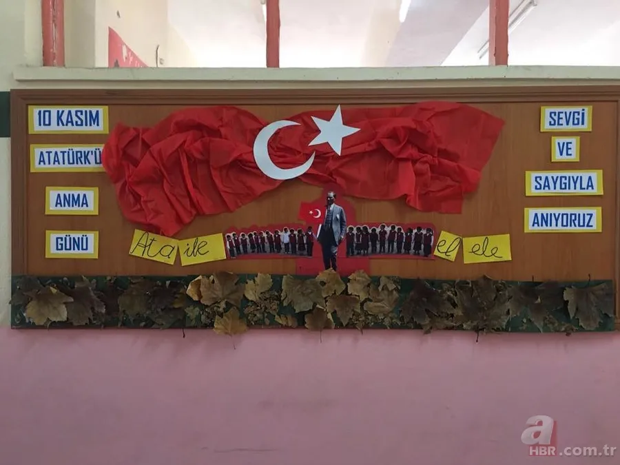 10 Kasım panosu nasıl yapılır? 10 Kasım Atatürk'ü Anma Günü pano çalışmaları! İşte örnek panolar ve yazıları... 20