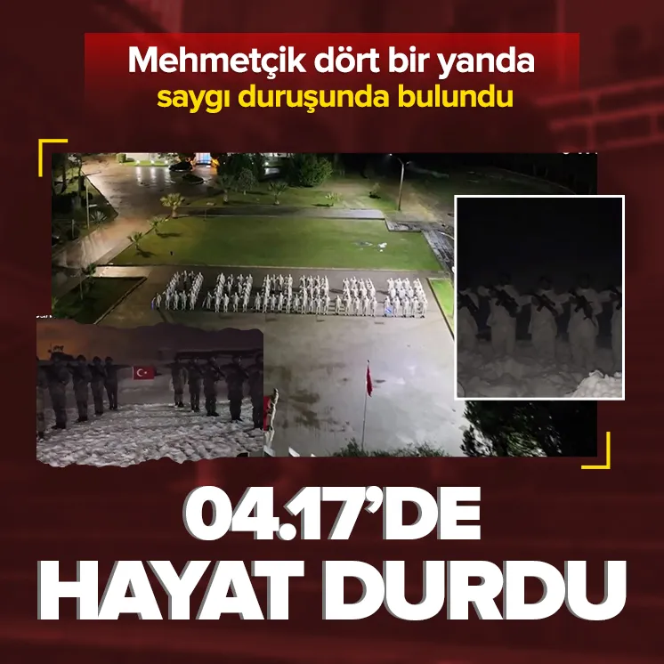 04.17’de hayat durdu! Mehmetçik’ten saygı duruşu