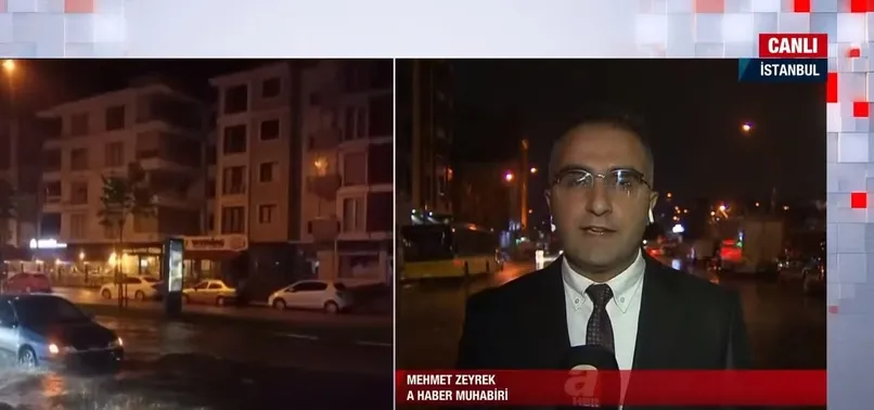 Son dakika: İstanbul'da sağanak yağış etkili oldu