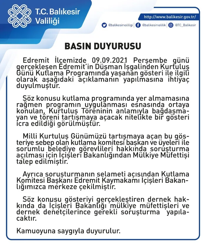 Edremit’te skandal gösteri: Çarşaflı Türk kadını zincire vuruldu! Soruşturma başlatıldı, kaymakam merkeze çekildi