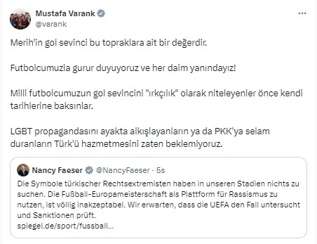 UEFA’dan Merih Demiral hakkında skandal soruşturma! Alman bakanın yaptırım çağrısına Türkiye’den tokat gibi yanıt! Jet hamle...