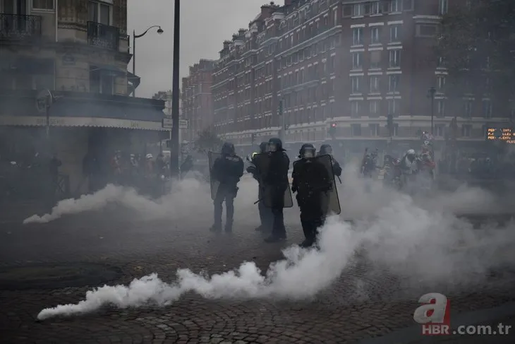 Sarı yelekliler yine sahnede! Paris meydan savaşı