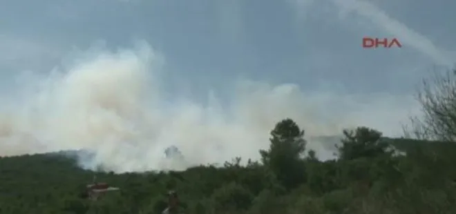 Sancaktepe’de askeri bölgede yangın