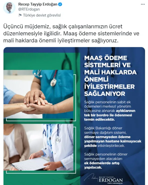 Başkan Erdoğan sağlıkçıların temel ve ek ödemelerine yapılacak zamları açıkladı! Sağlıkçıya şiddete daha ağır cezalar geliyor - 7
