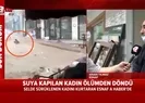 Yaşlı kadını kurtaran esnaf o anları A Habere anlattı