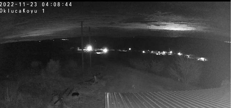 Düzce depremi esnasında Bilecik'te çarpıcı görüntü