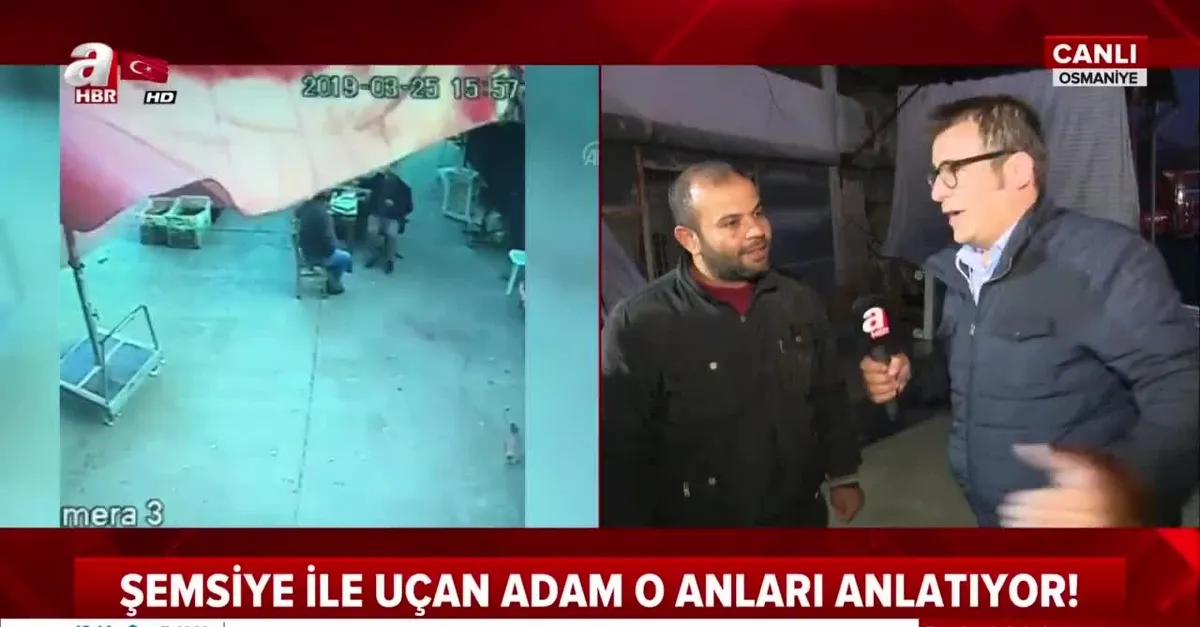 Şemsiye ile uçan adam o anları anlattı