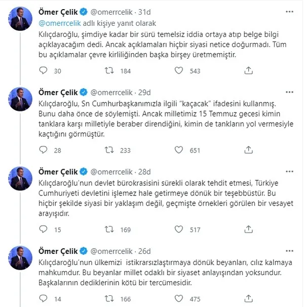 Son dakika | Kemal Kılıçdaroğlu’nun Başkan Erdoğan hakkındaki iftirasına AK Parti’den sert yanıt: Kimin kaçtığını 15 Temmuz’da gördük