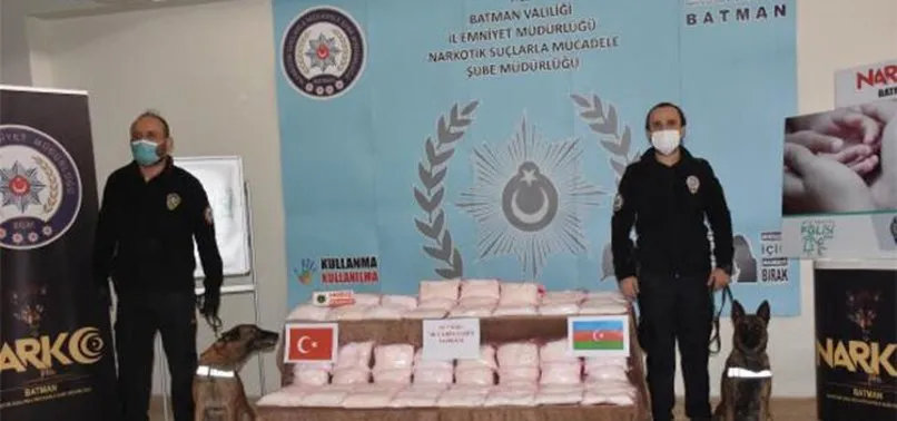 Batman'da otomobilde 55 kilo 250 gram uyuşturucu ele geçti
