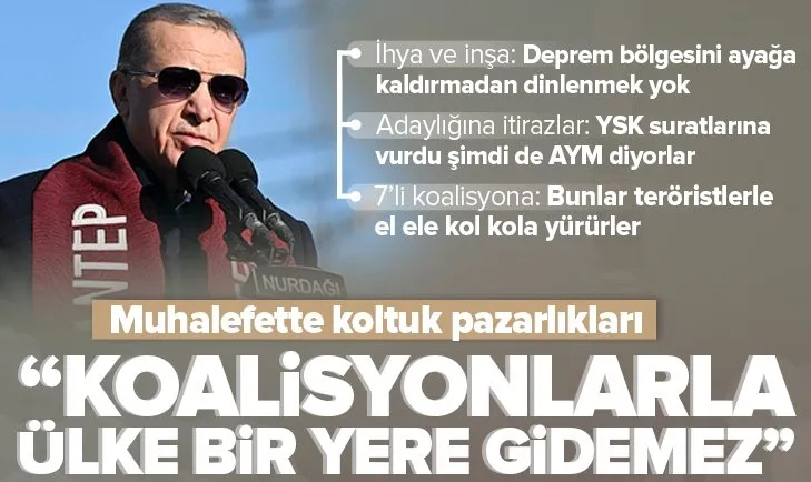 Başkan Erdoğan deprem bölgesinde!