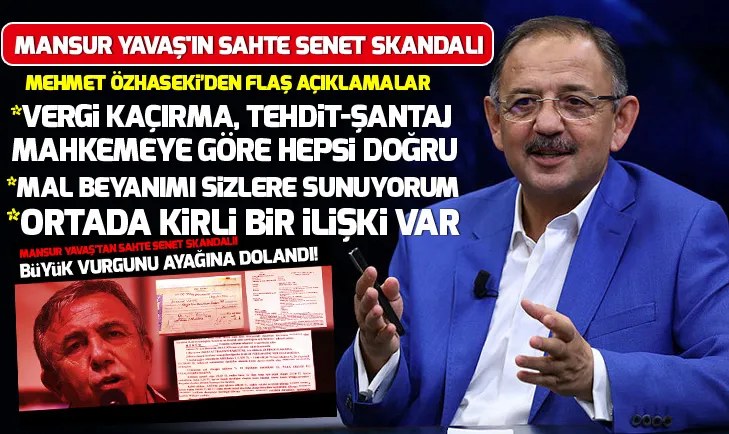 Özhasekiden Yavaşın sahte senet skandalı hakkında açıklama