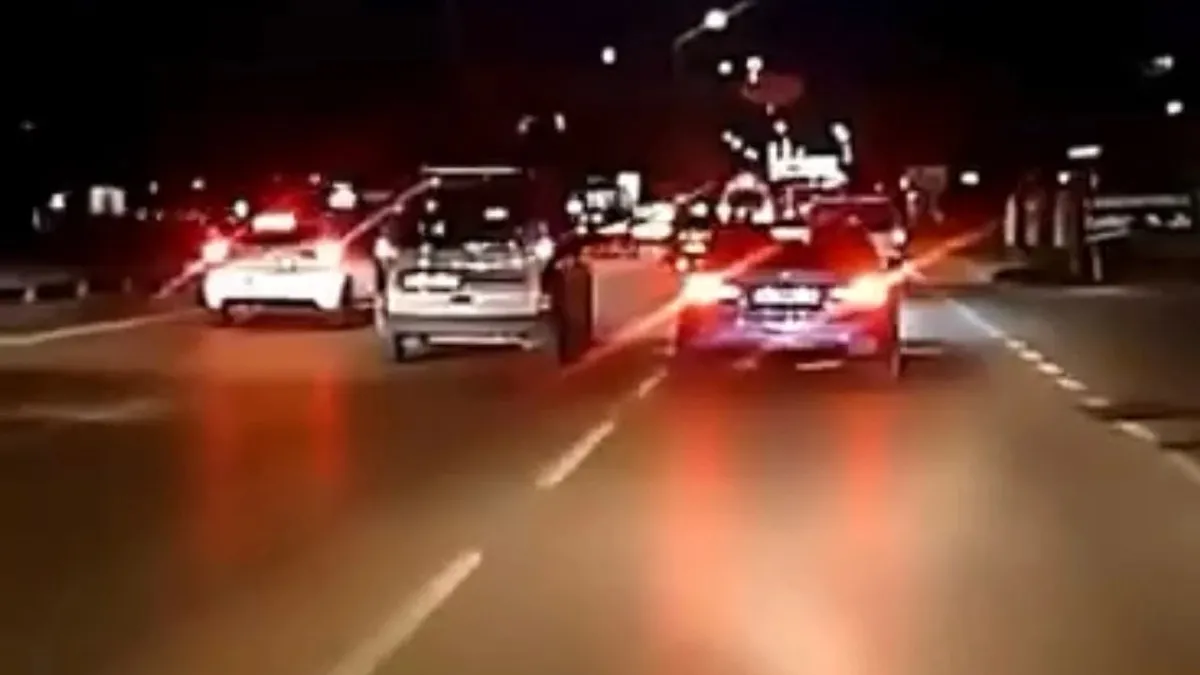 Bursa'da tehlikeli makas kamerada