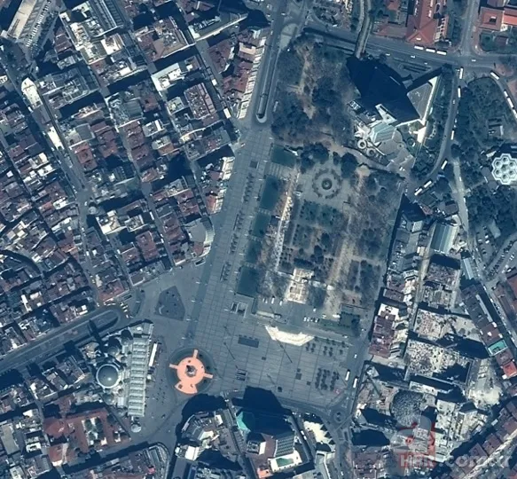 Türkiye'nin koronavirüs sonrası (Kovid-19) boş kalan meydanları uzaydan görüntülendi 13