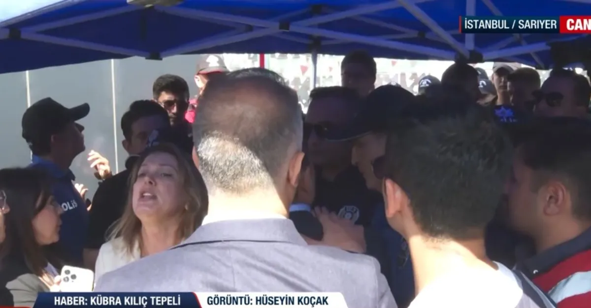 CHP binası önünde yine gerilim