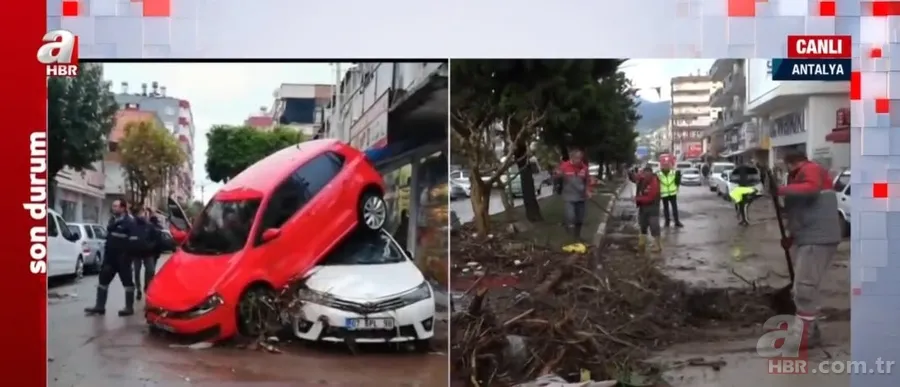 Antalya'da kuvvetli yağış sele neden oldu: Acı haber geldi! Kumluca ve Finike'de eğitime 1 gün ara verildi | Hayati uyarı 19