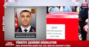 Şehit Uzman Çavuş Bozkurt’a veda!