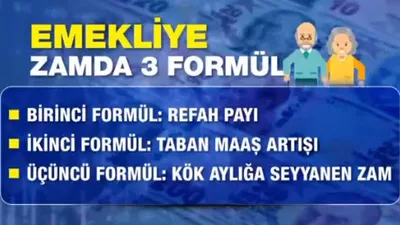Emekliye zamda 3 formül