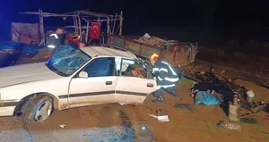 Feci kaza! Kafa kafaya çarpıştılar