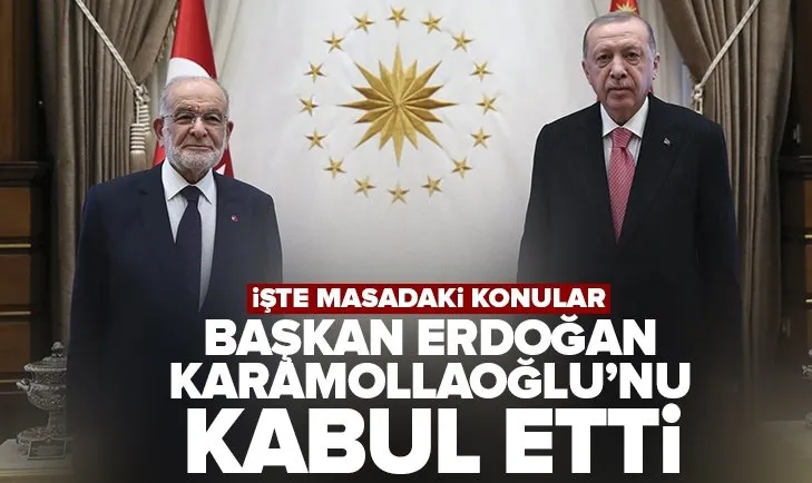 Başkan Erdoğan Temel Karamollaoğlu’nu kabul etti