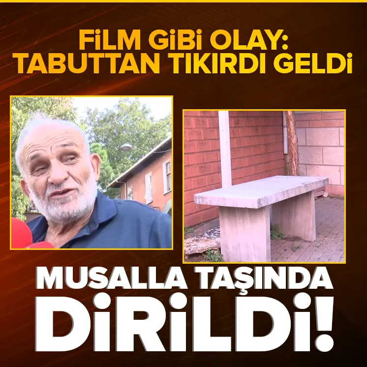 Cenaze namazı kılınan adam hastaneye kaldırıldı