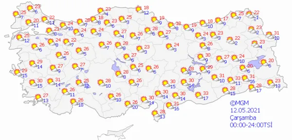 1620752036210.png Meteoroloji Genel Müdürlüğü'nden Ramazan Bayramı açıklaması! Bayramda havalar nasıl olacak? İstanbul Ankara İzmir hava durumu - 9