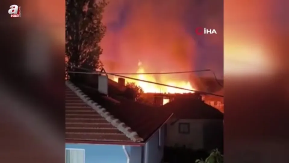 Kızılcahamam’da 5 evde yangın çıktı