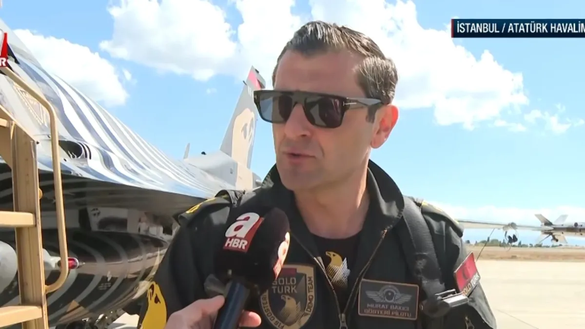 SOLOTÜRK pilotu Yarbay Bakıcı Teknofest'te A Haber’de konuştu: Bugün Türk milletinin gücünü göreceksiniz