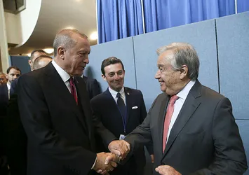 Başkan Erdoğan'dan BM'de görüşme trafiği