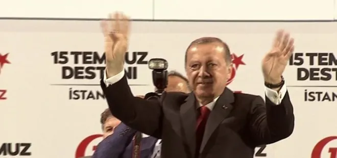 Cumhurbaşkanı Erdoğan Şehitler Köprüsü’nde
