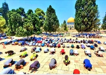 Ayasofya için Mescid-i Aksa’da şükür namazı