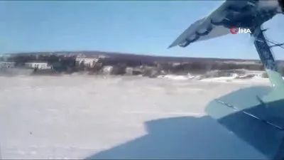 Uçağın kalkmasıyla düşmesi bir oldu