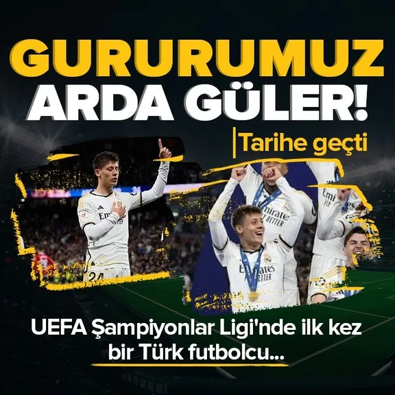 Real Madrid ile Şampiyonlar Ligi’ni kazandı!  Arda Güler tarihe geçti | Şampiyonlar Ligi kupasını kaldıran ilk Türk futbolcu...