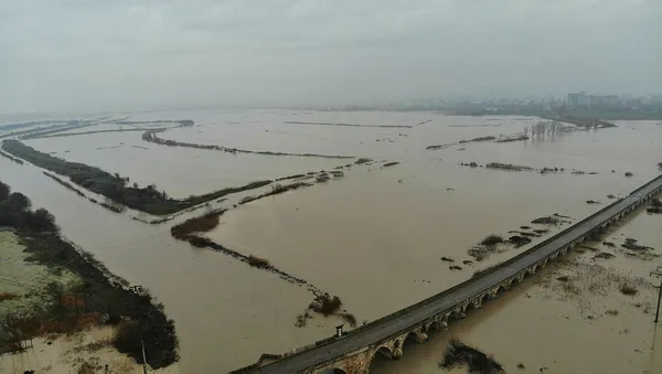 Turuncu alarm verilen Ergene Nehri taştı - 2